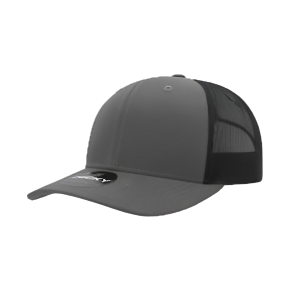 Custom Leather Patch on Decky 6021 6-Panel Trucker Hat