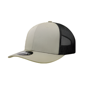 Custom Leather Patch on Decky 6021 6-Panel Trucker Hat