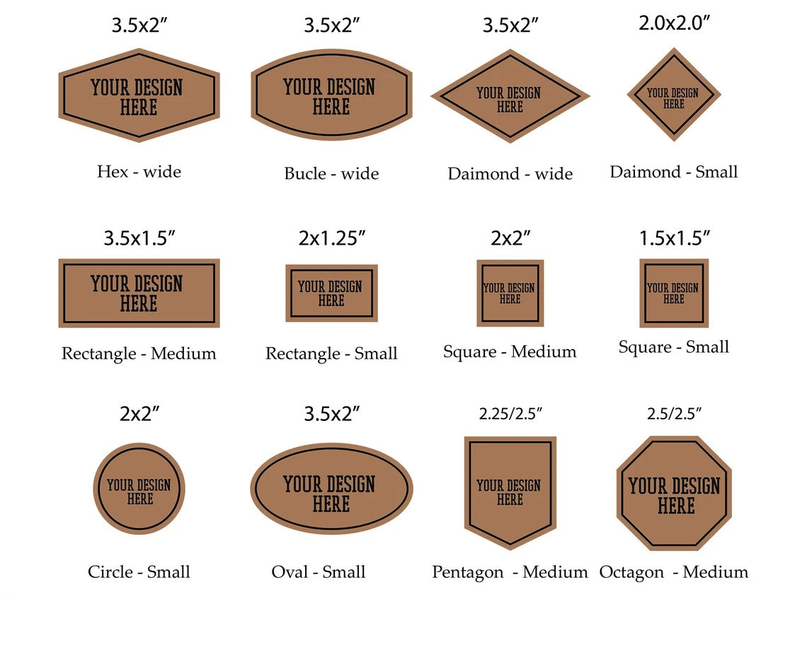 Custom Leather Patch on Decky 1133 7-Panel Trucker Hat